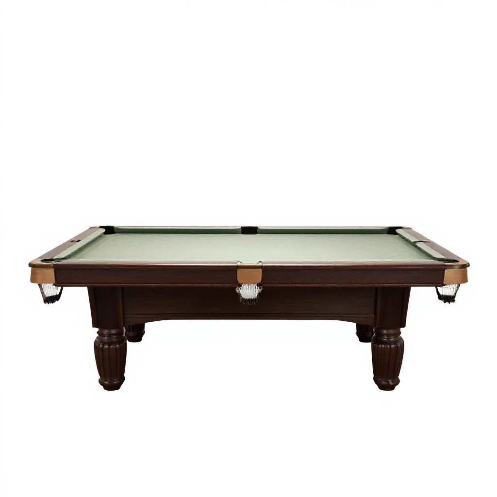 Poolroom isolated on a white background