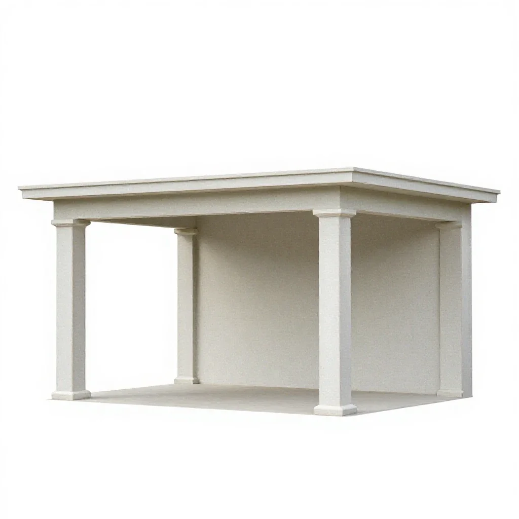 Portico isolated on a white background