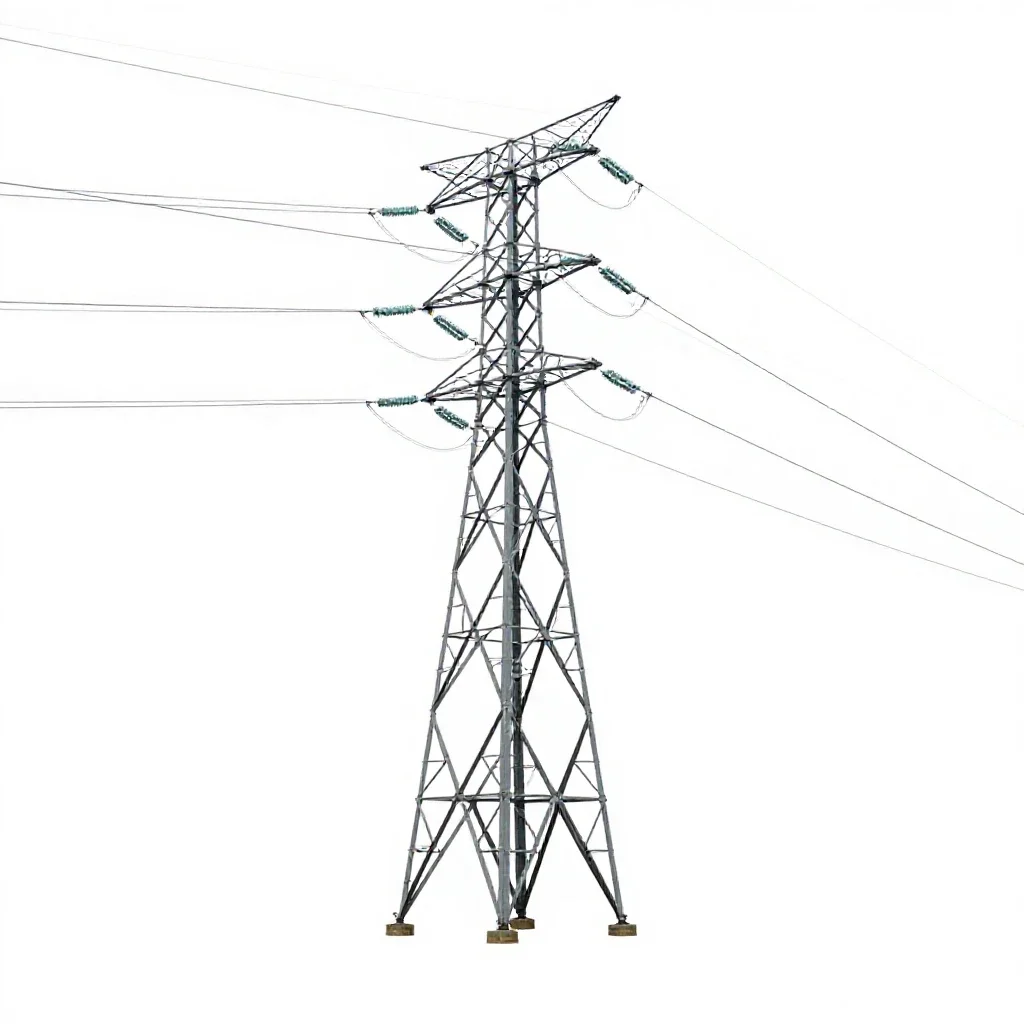Pylon isolated on a white background