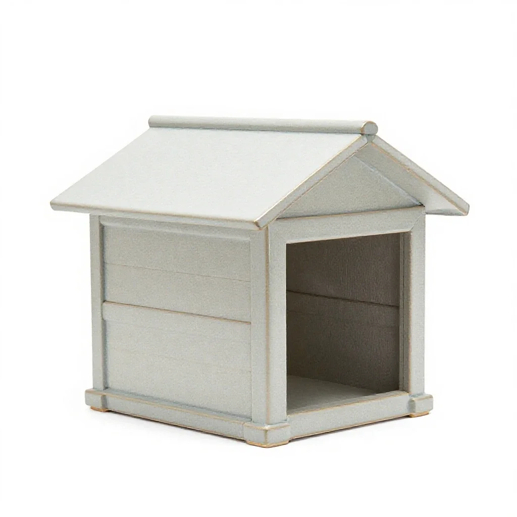 Rabbit hutch isolated on a white background