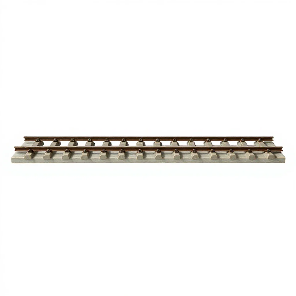 Railroad bed isolated on a white background