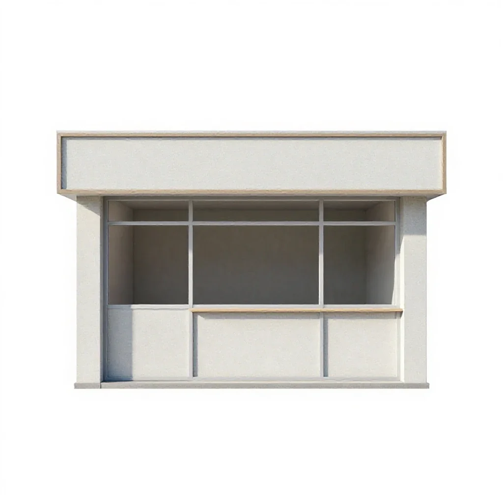 Repair shop isolated on a white background