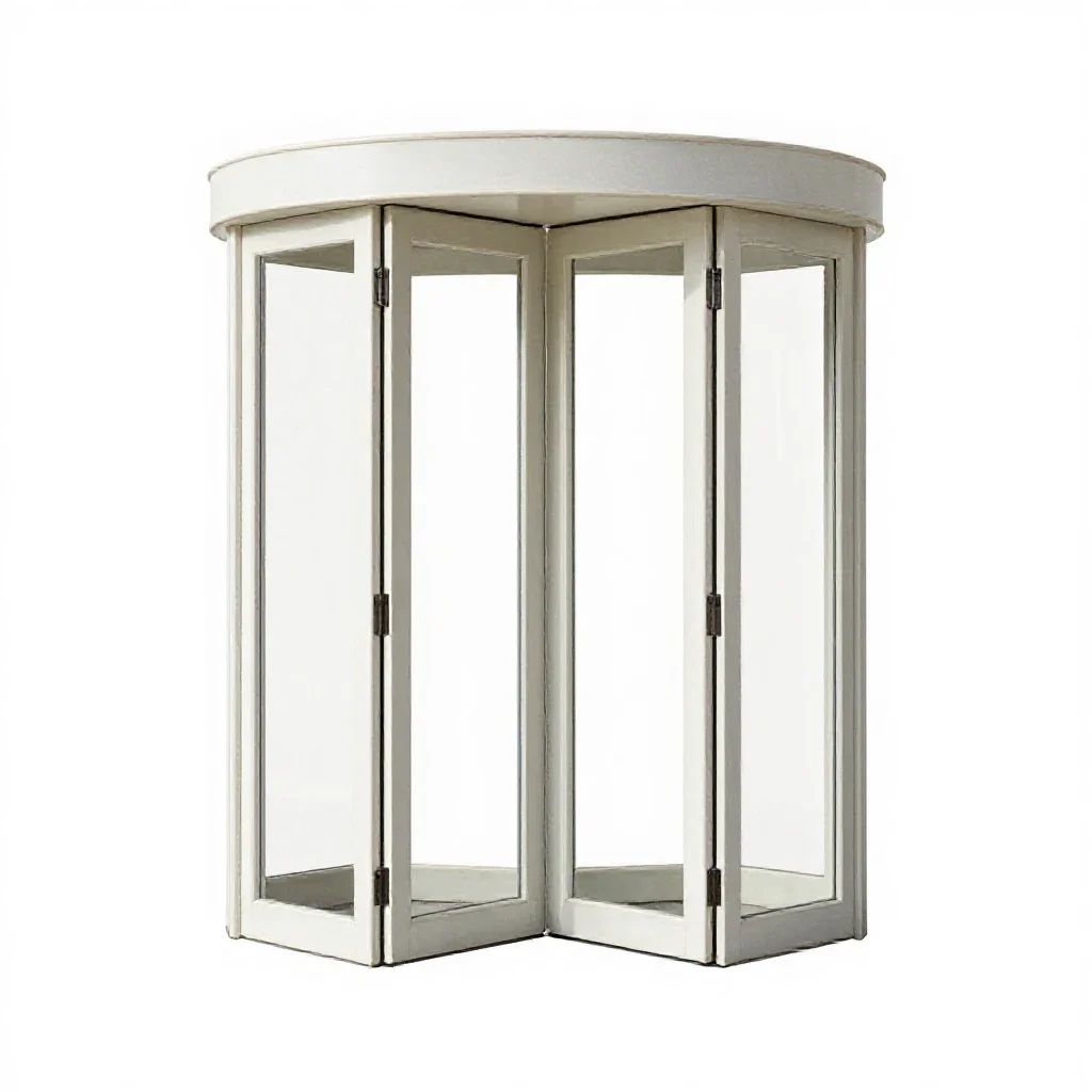 Revolving door isolated on a white background