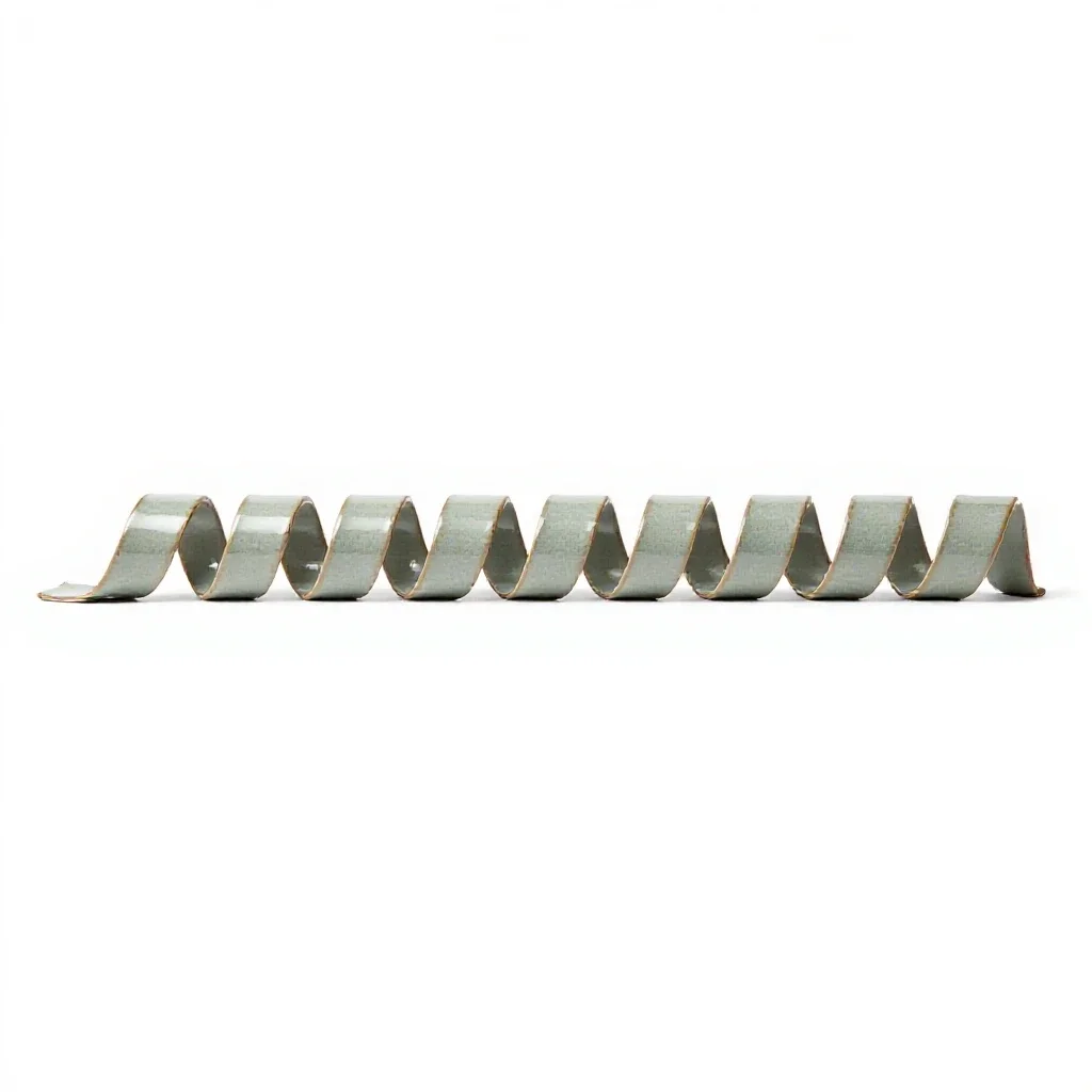 Ribbon development isolated on a white background