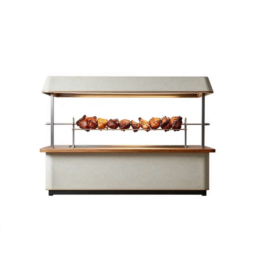 Rotisserie isolated on a white background