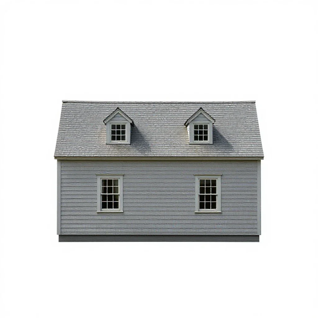 Saltbox isolated on a white background