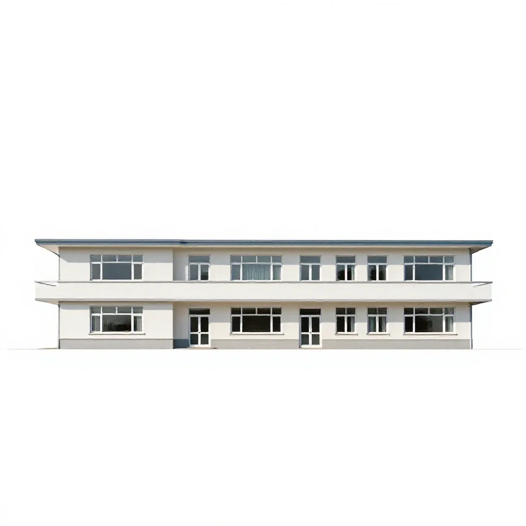 Sanatorium isolated on a white background