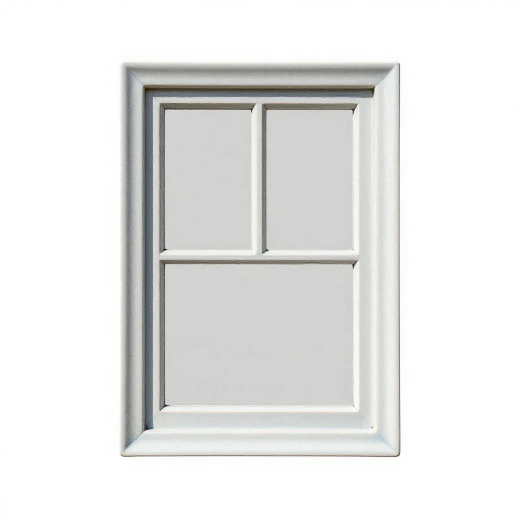 Sash window isolated on a white background