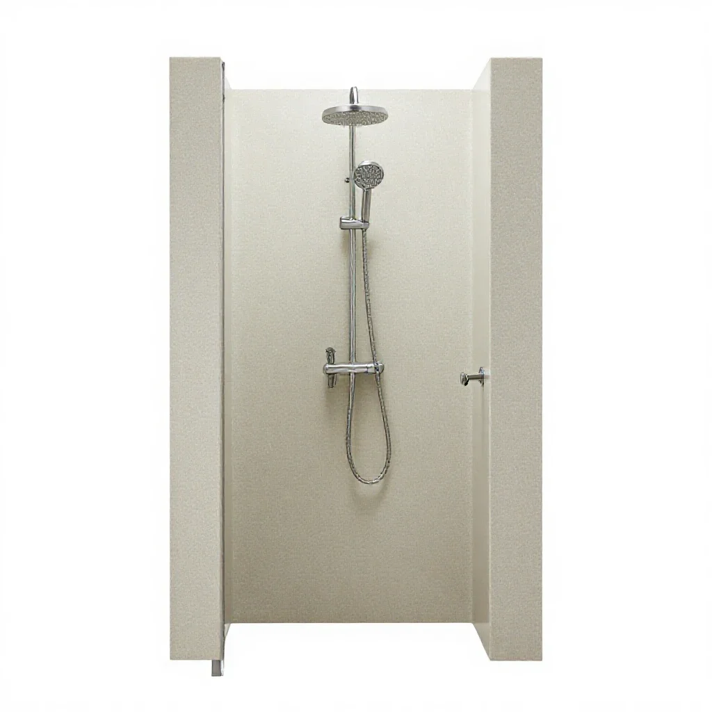 Shower room isolated on a white background