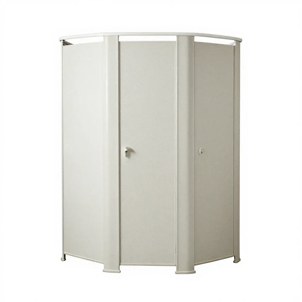 Shower stall isolated on a white background