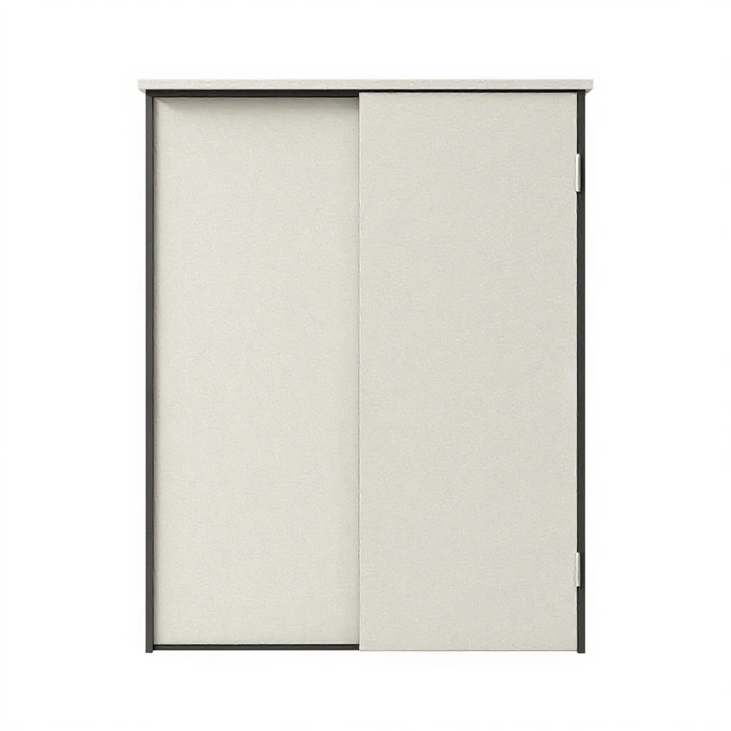 Sliding door isolated on a white background