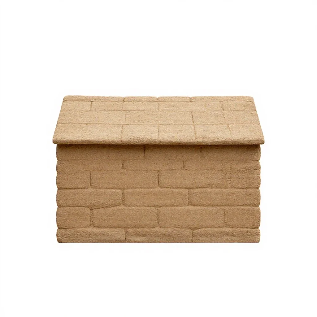 Sod house isolated on a white background