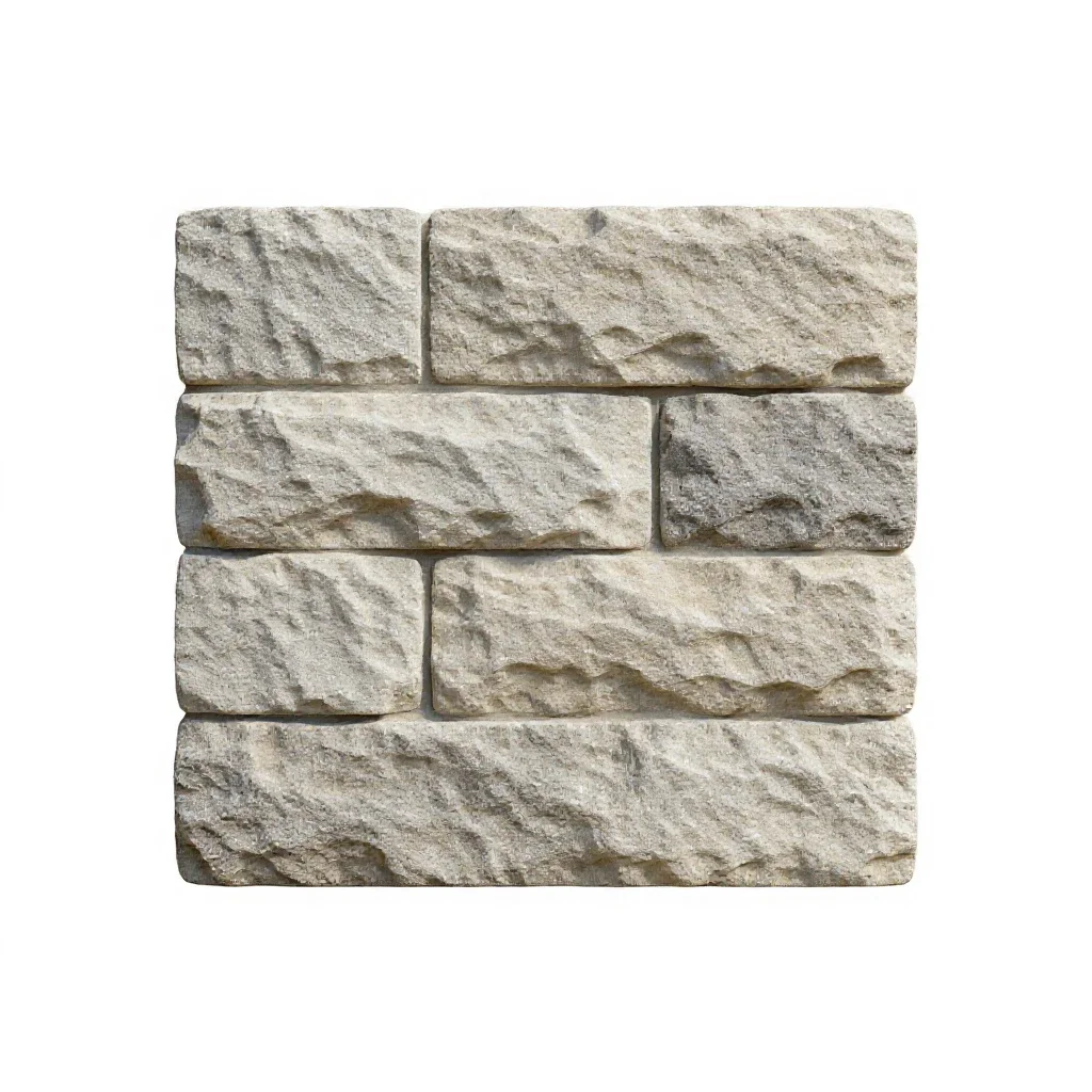 Stonework isolated on a white background