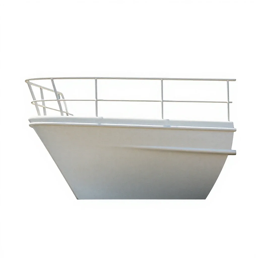 Taffrail isolated on a white background