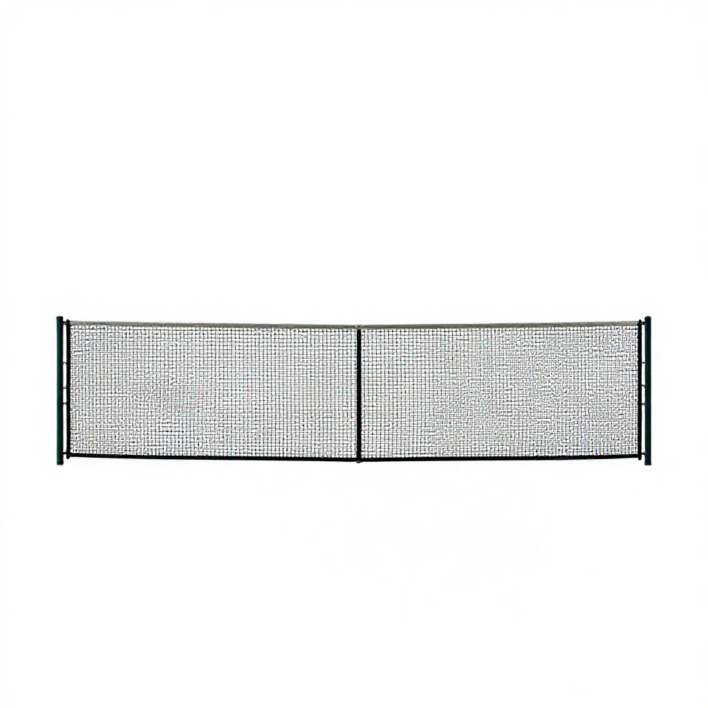 Tennis camp isolated on a white background