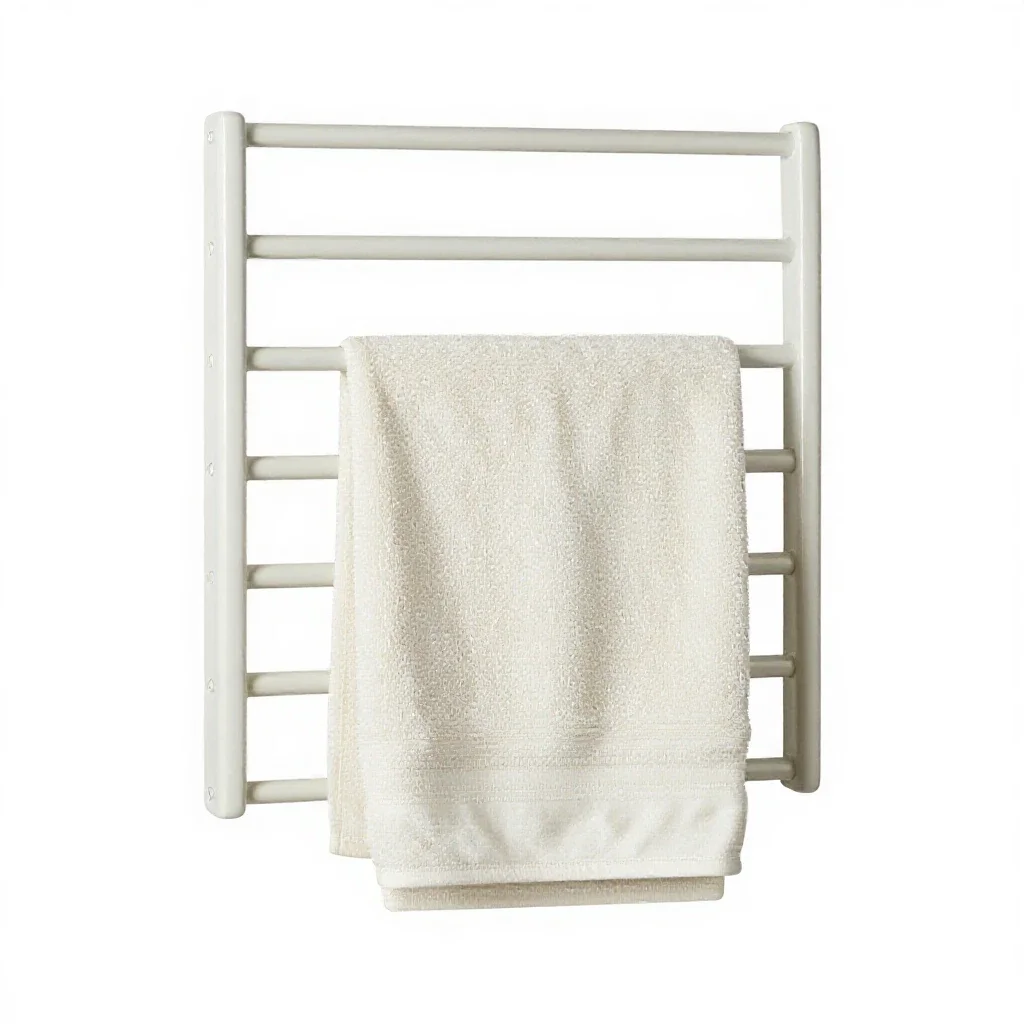 Towel rack isolated on a white background