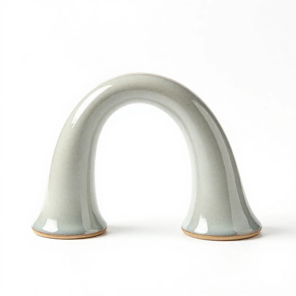 Trumpet arch isolated on a white background