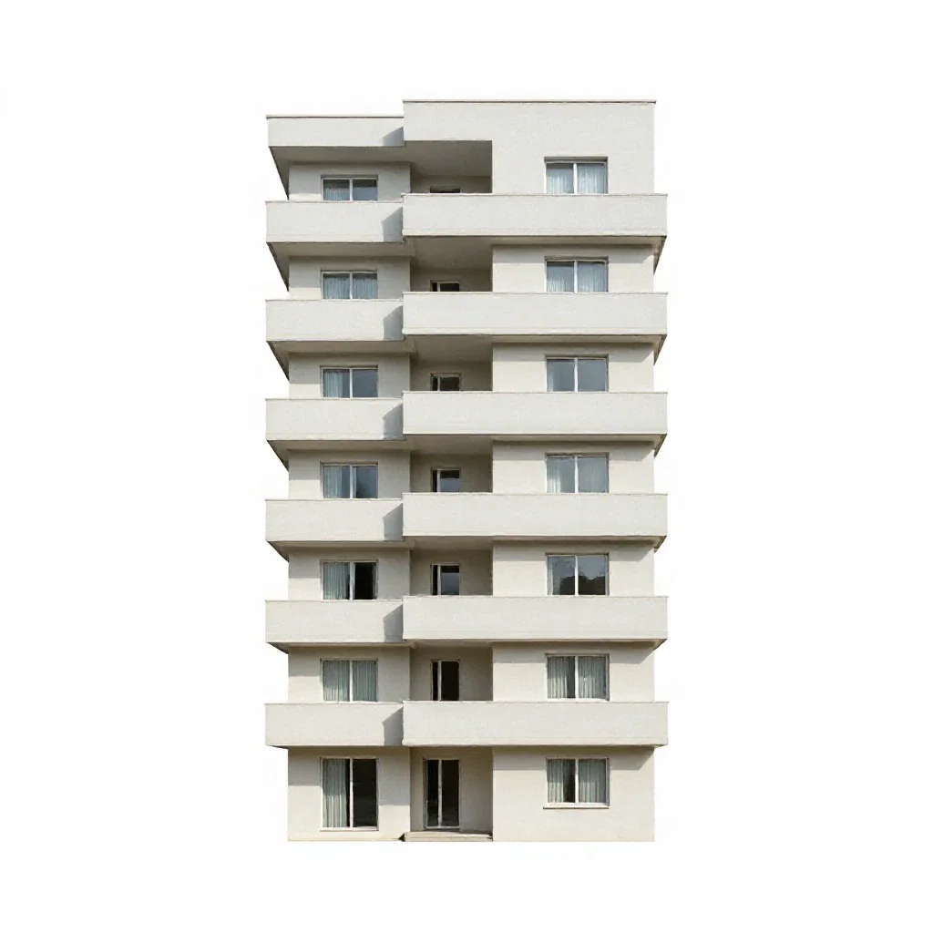 Walk-up isolated on a white background