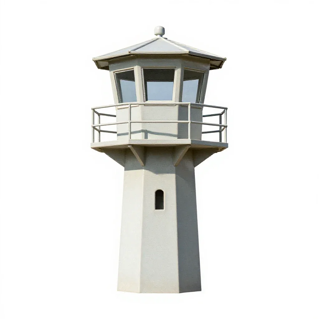 Watchtower isolated on a white background