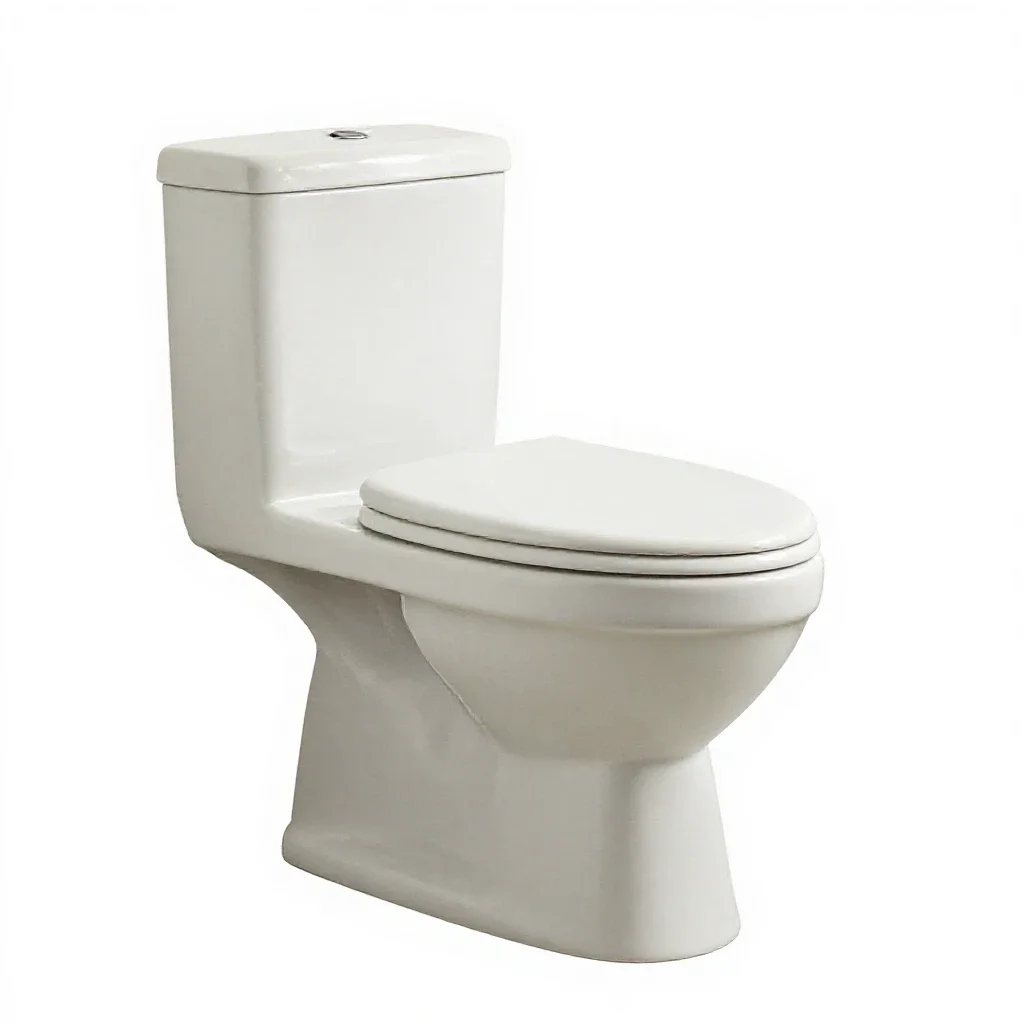 Water closet isolated on a white background