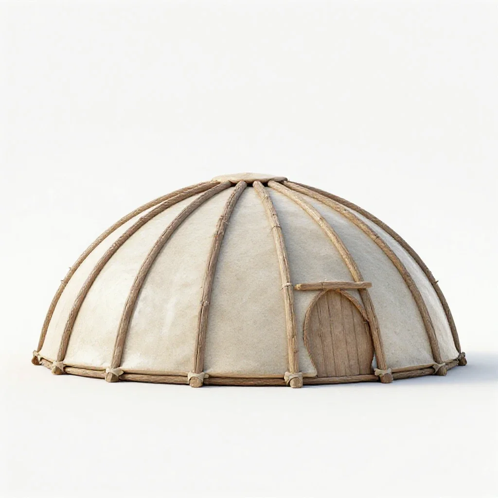 Wigwam isolated on a white background