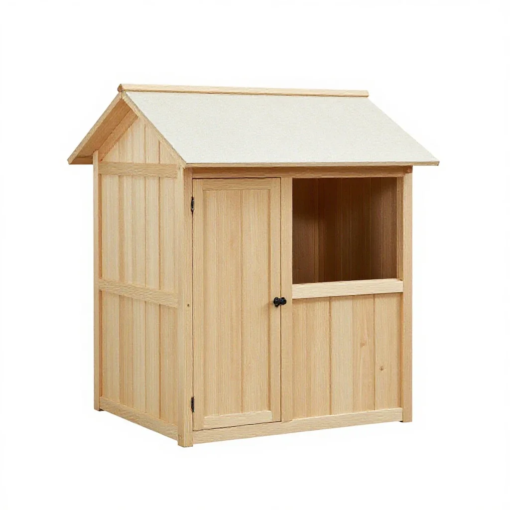 Woodshed isolated on a white background