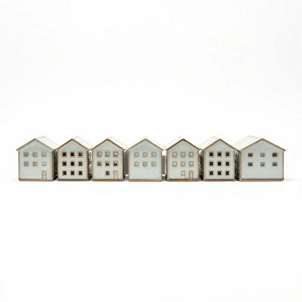 Work camp isolated on a white background