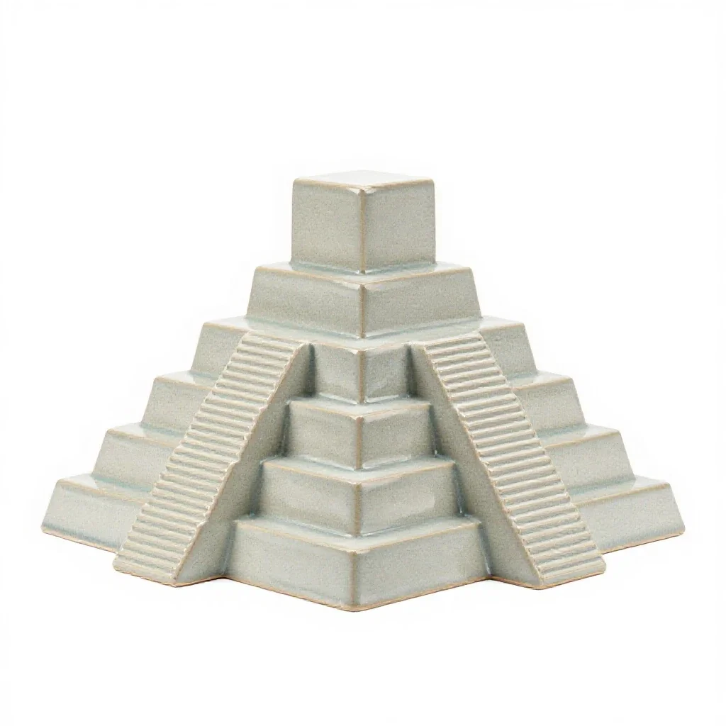 Ziggurat isolated on a white background