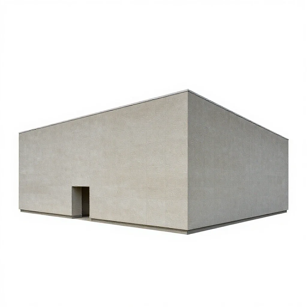 Exhibition hall isolated on a white background