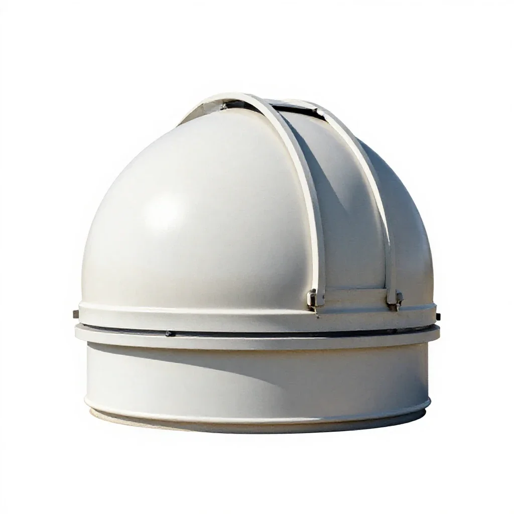 Observation dome isolated on a white background