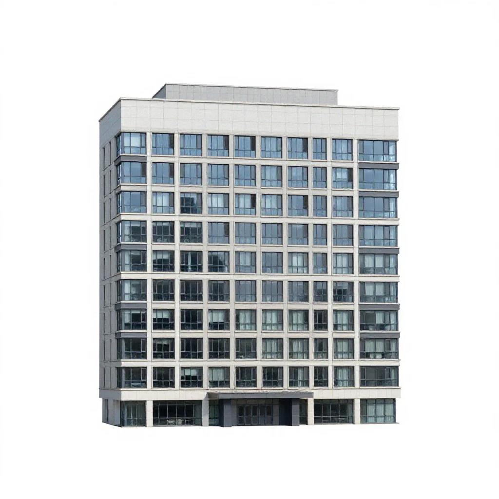Office building isolated on a white background