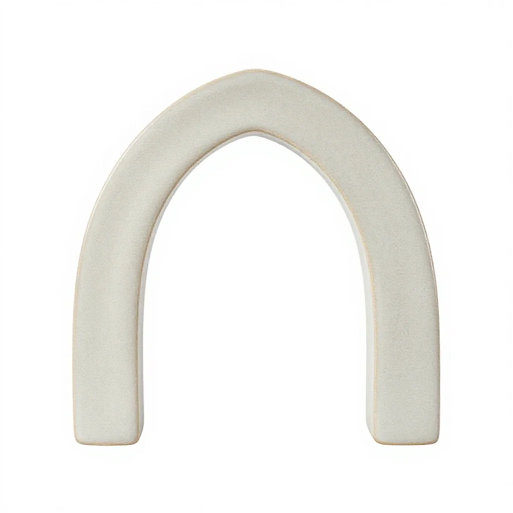 Ogee arch isolated on a white background