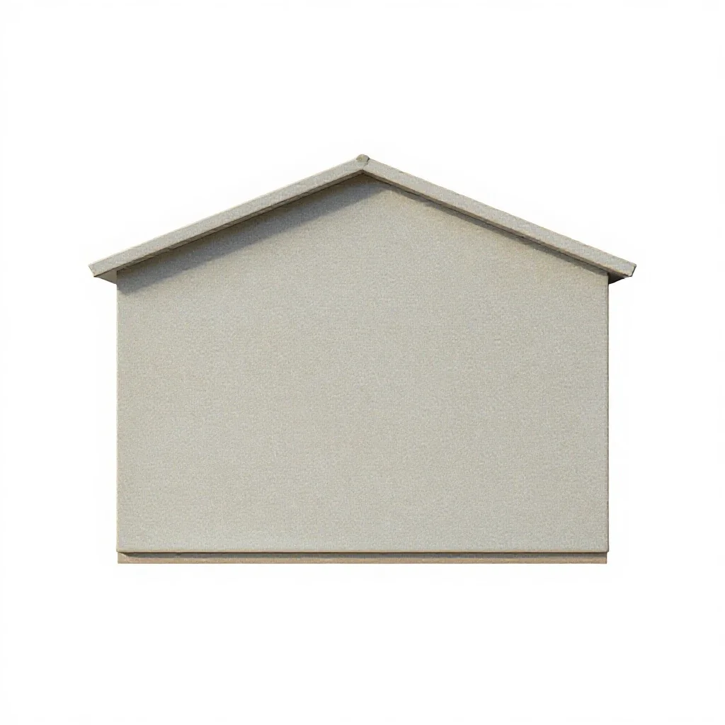 Outbuilding isolated on a white background