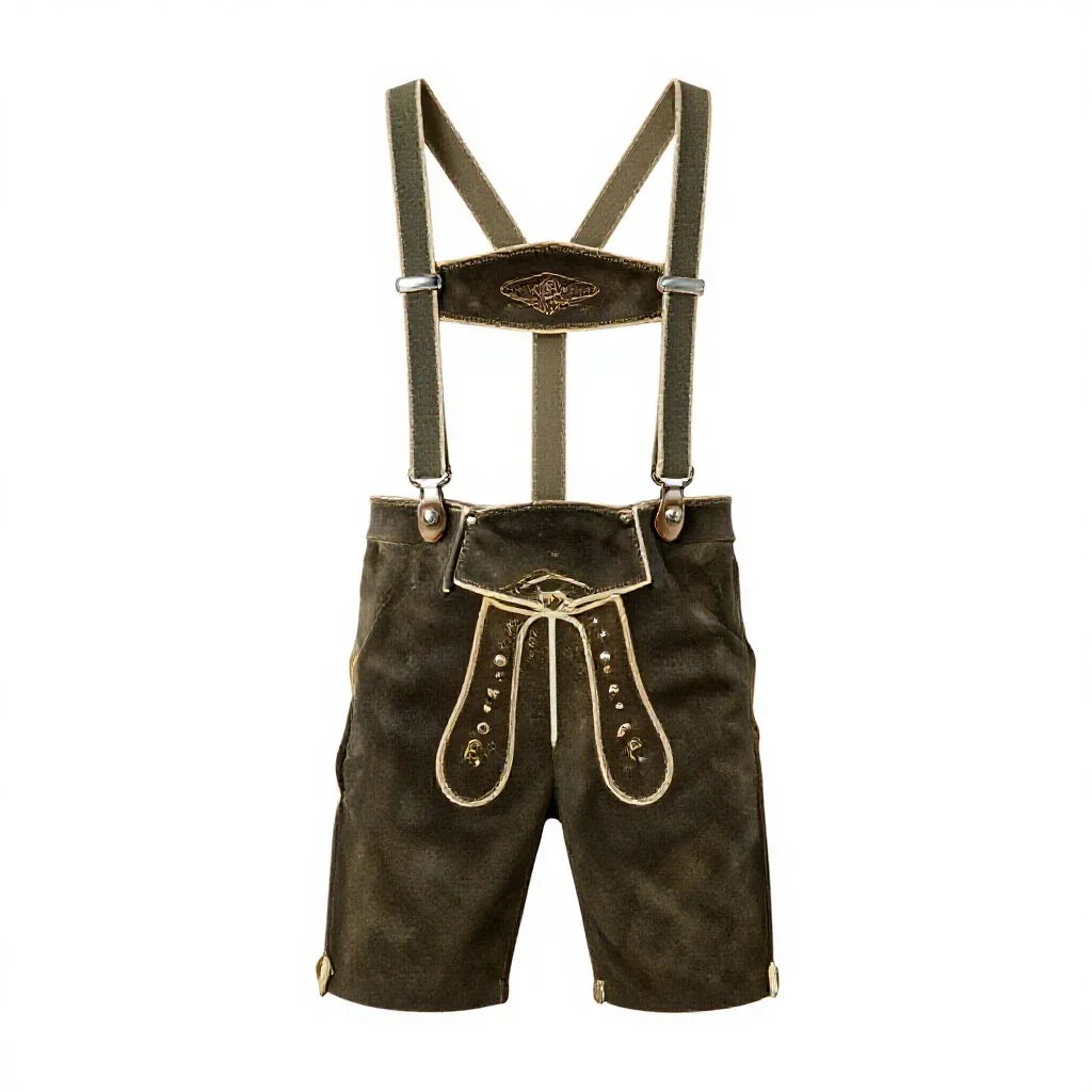 Lederhosen isolated on a white background