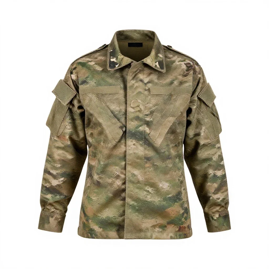 Military uniform isolated on a white background