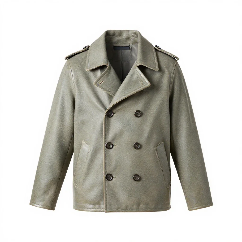 Pea jacket isolated on a white background