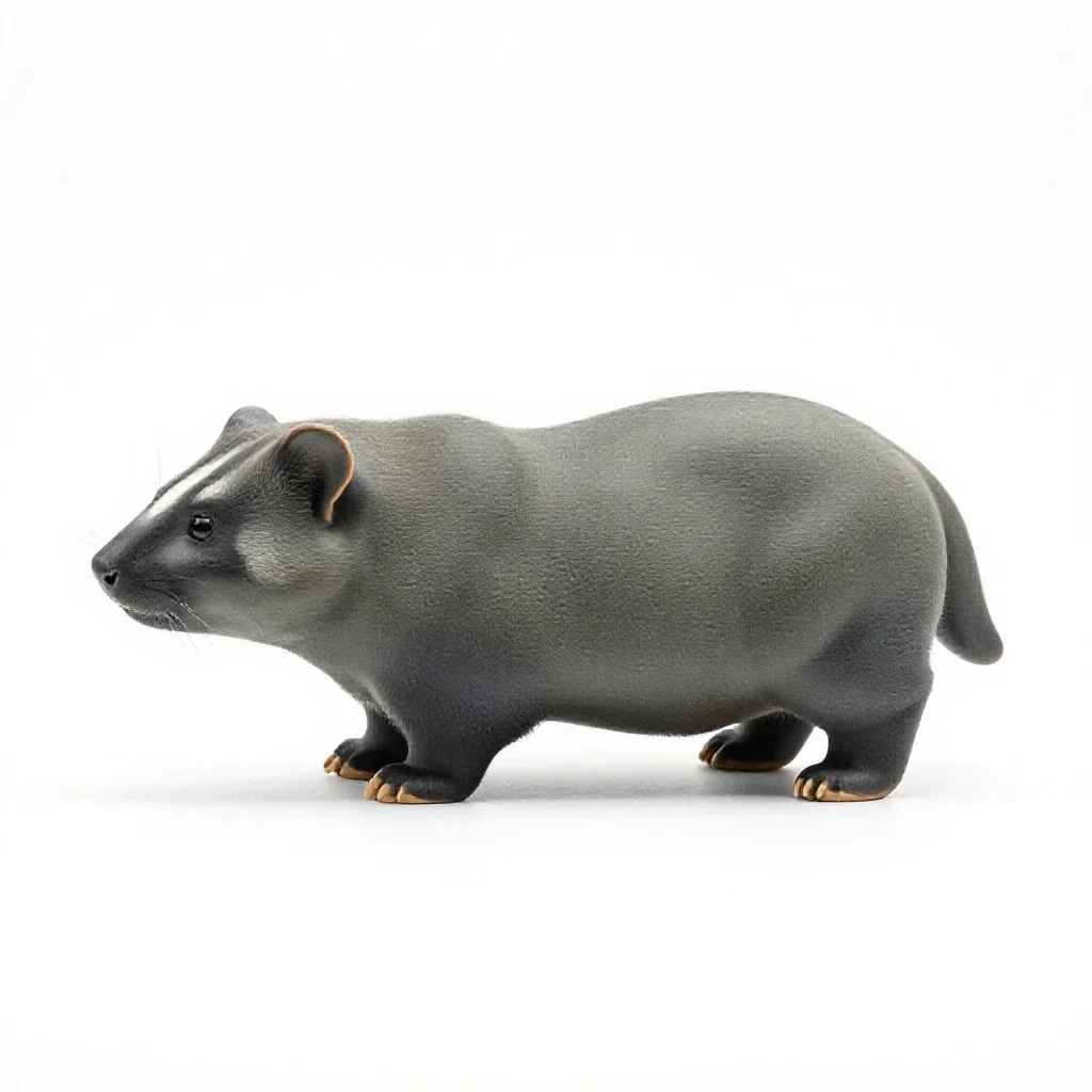 Sable isolated on a white background