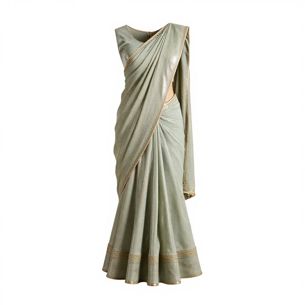 Sari isolated on a white background