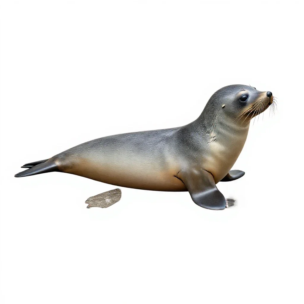 Sealskin isolated on a white background