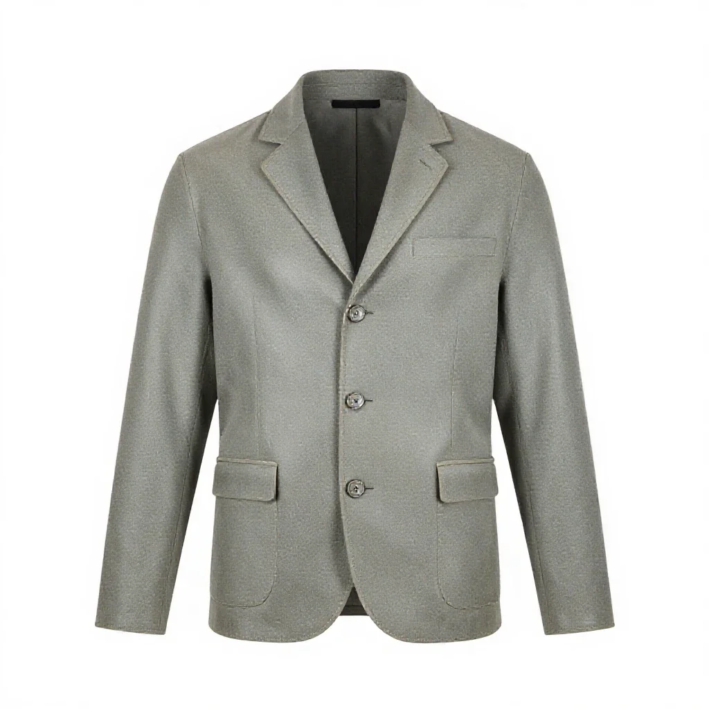 Single-breasted jacket isolated on a white background