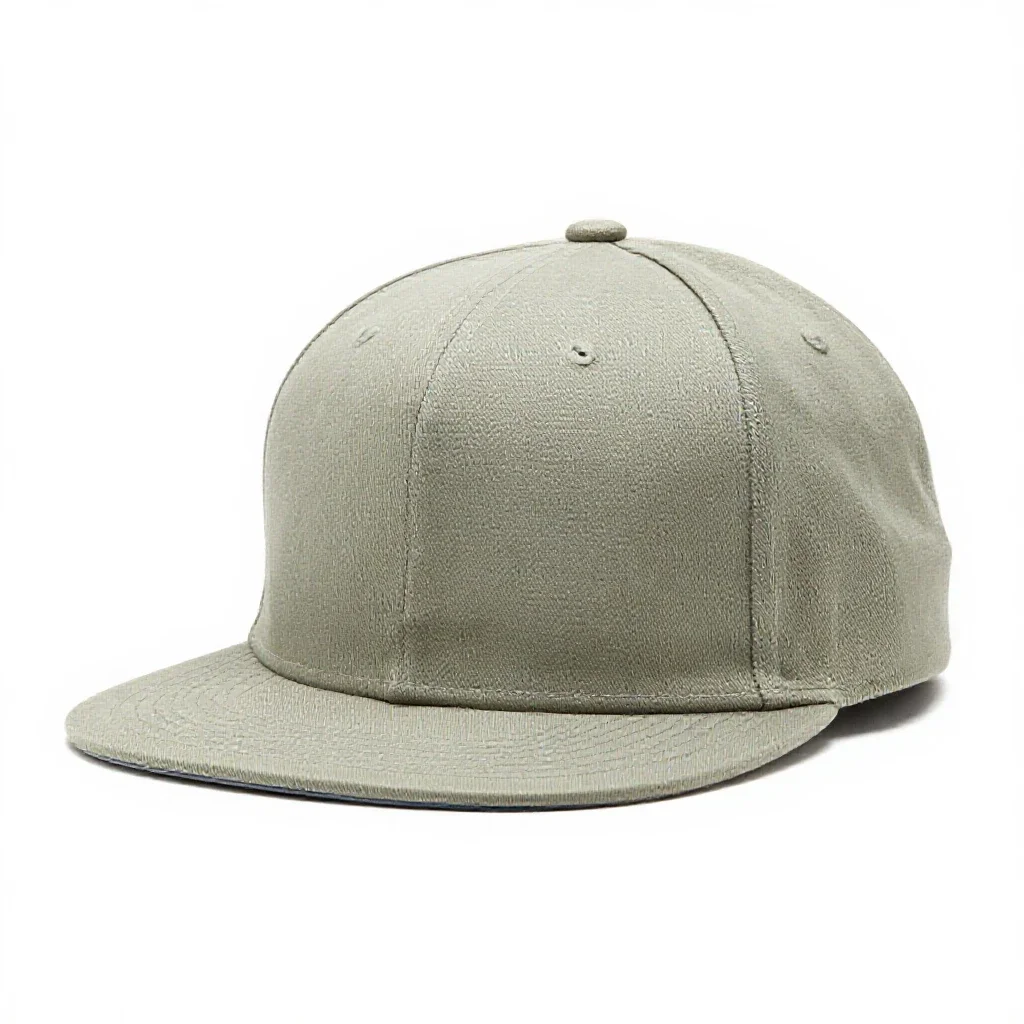 Snap-brim hat isolated on a white background