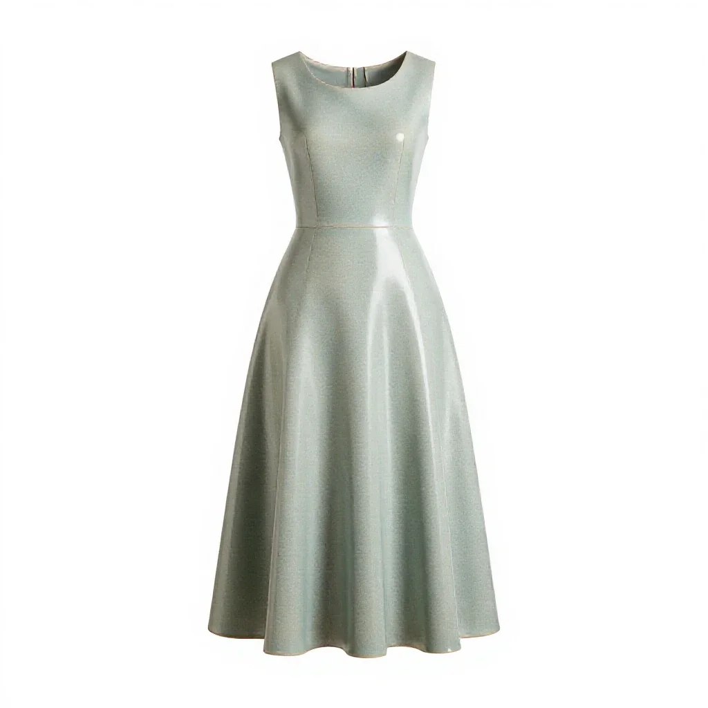 Tea gown isolated on a white background