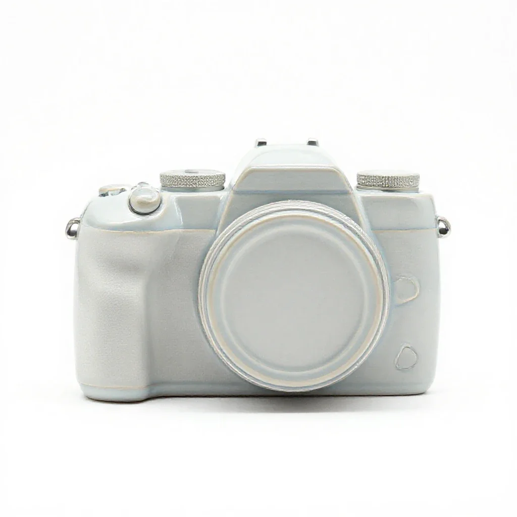 Camera isolated on a white background
