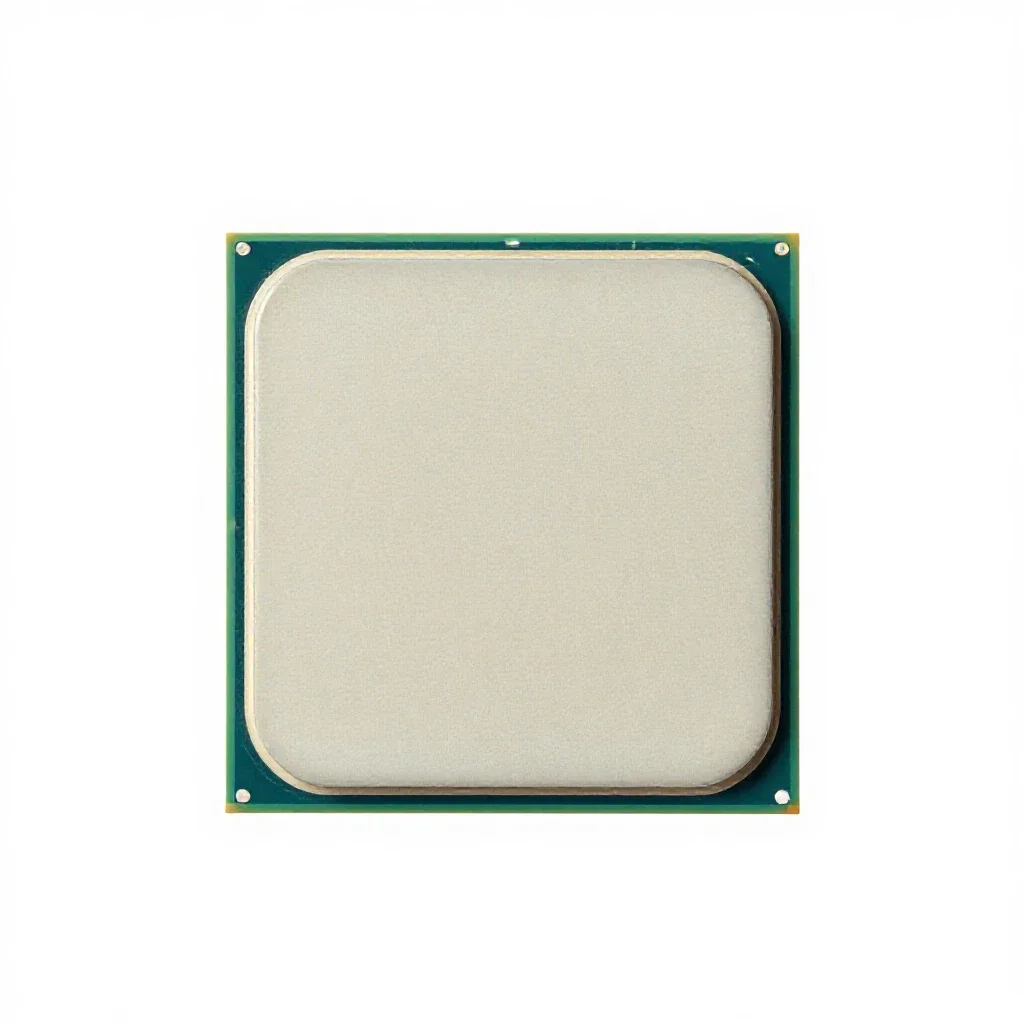 Central processing unit isolated on a white background