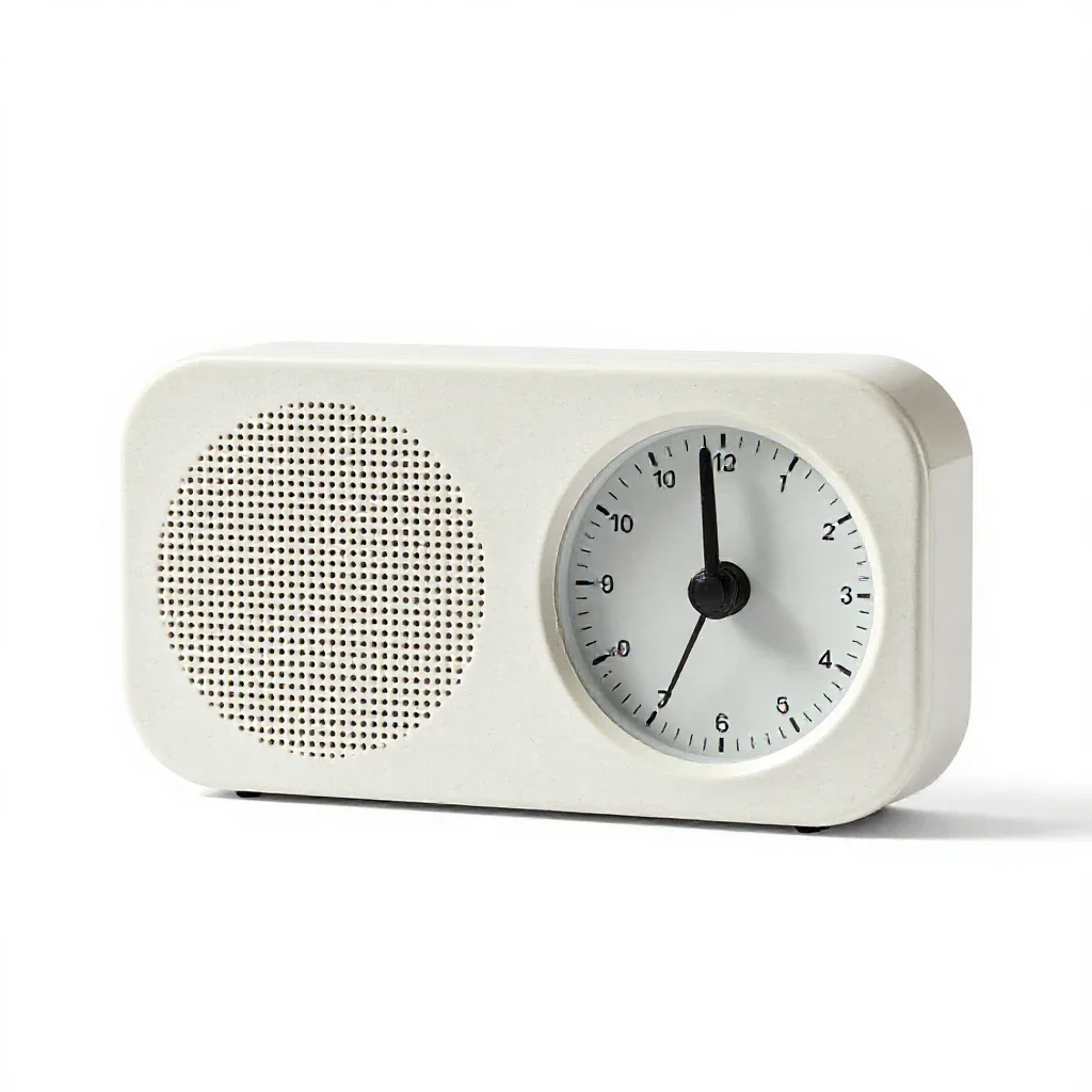 Clock radio isolated on a white background