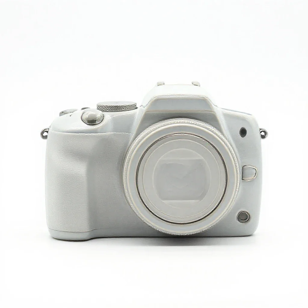 Digital camera isolated on a white background
