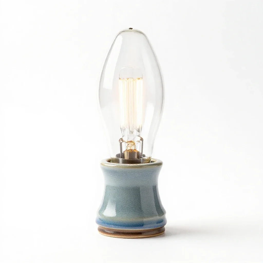 Glow lamp isolated on a white background