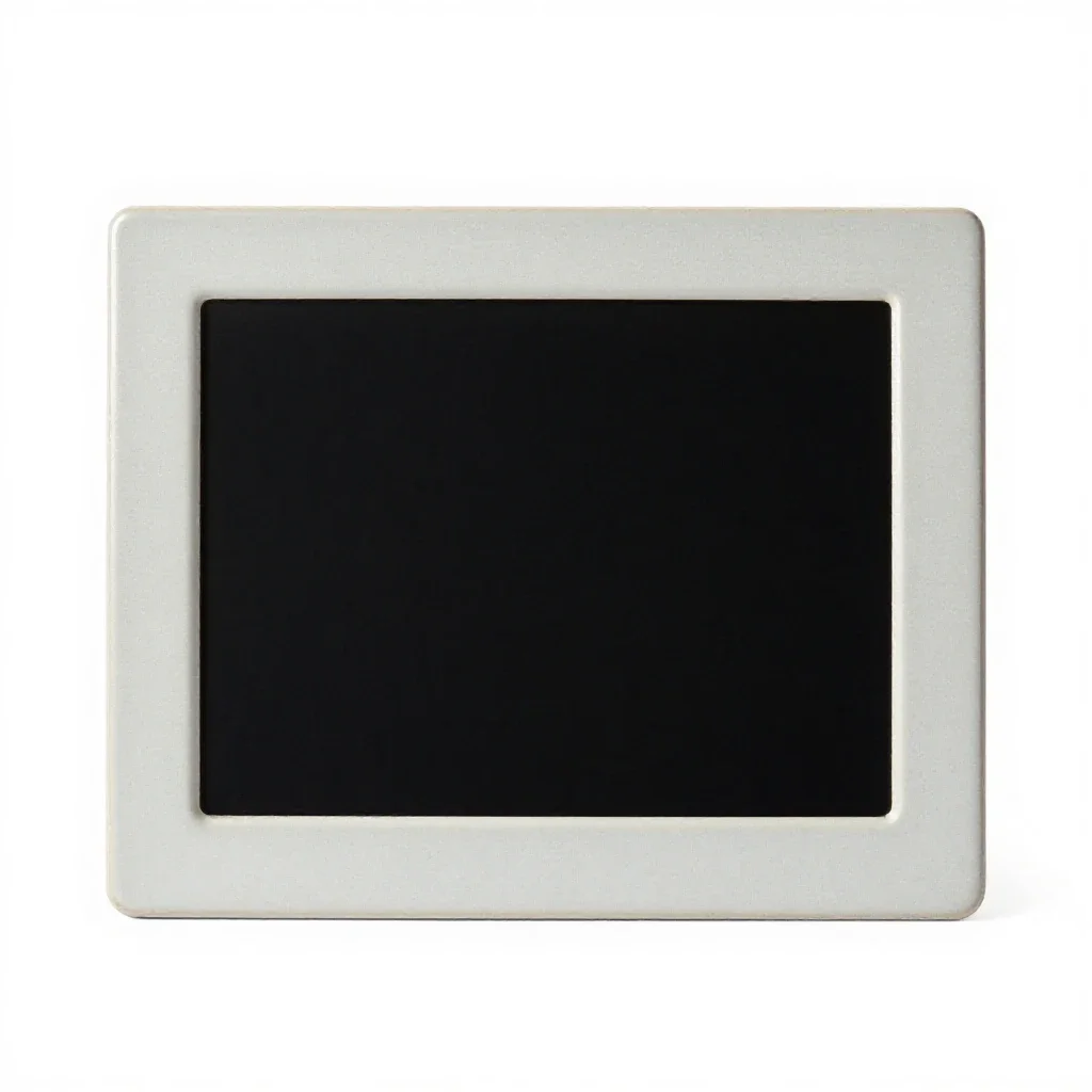 Active matrix screen isolated on a white background