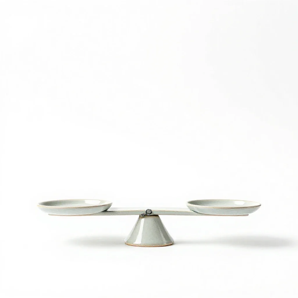 Balance isolated on a white background