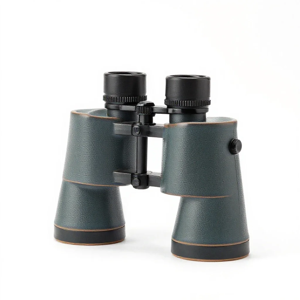 Binocular microscope isolated on a white background